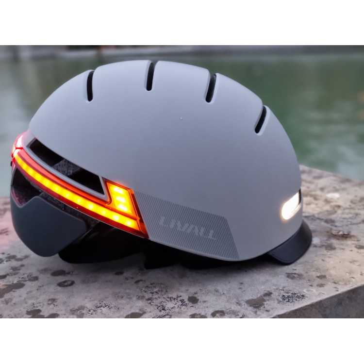 Casque Vélo LIVALL Bh51m Neo - Éclairage Intégré, Bluetooth Et Sécurité Maximale - Taille M - Gris Clair